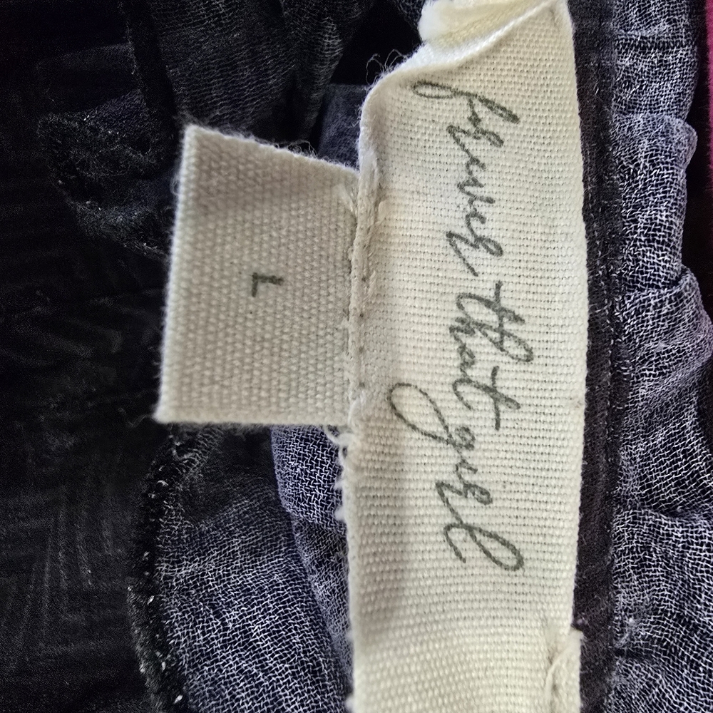 Anthropology Forever That Girl sheer tunic high neck blouse, size L - Picture 3 of 4